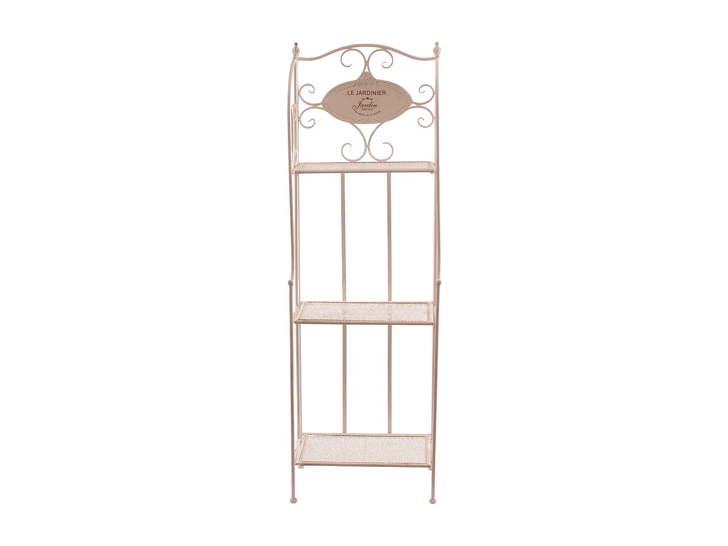 Scaffale in metallo bianco