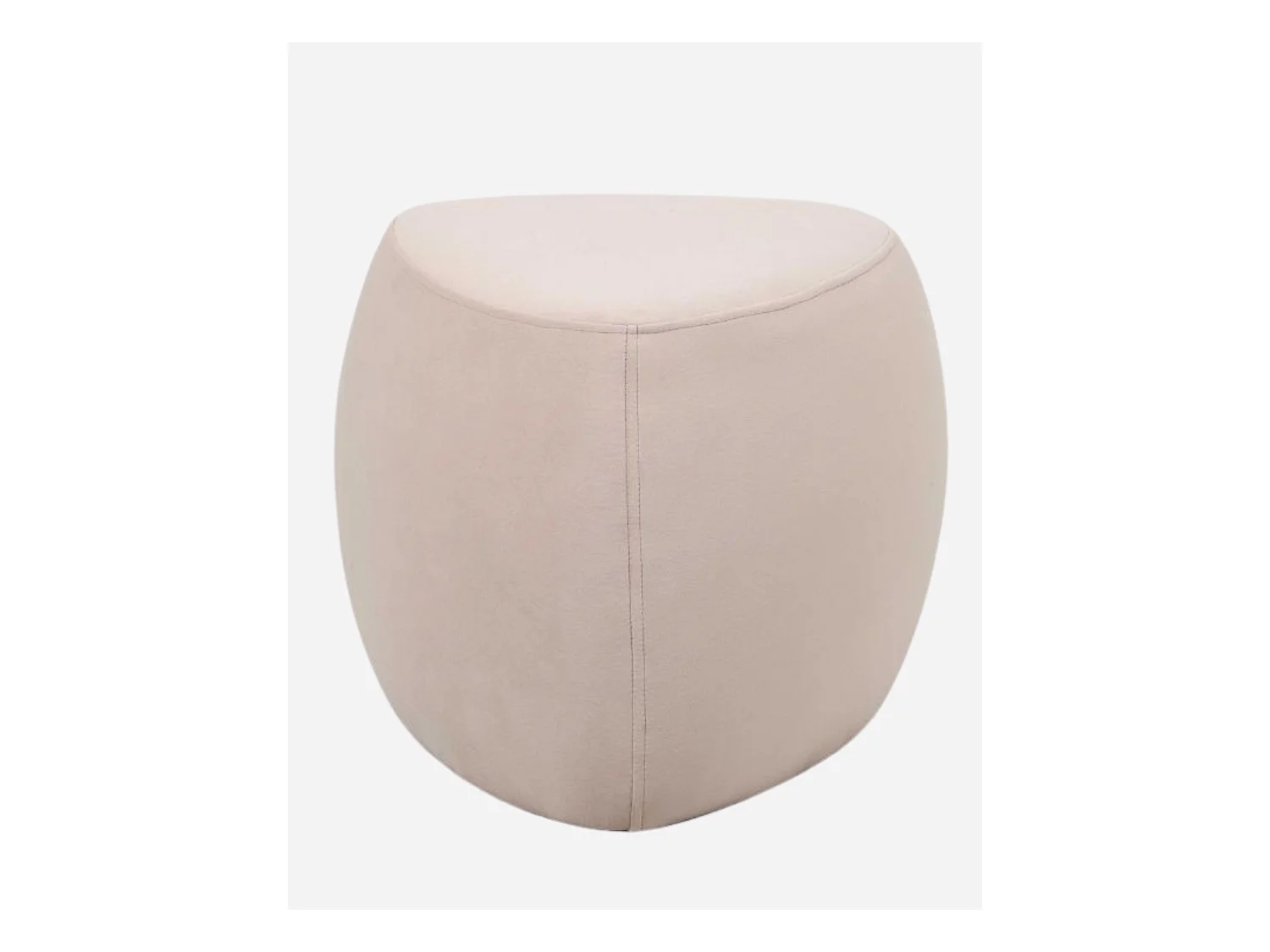 Pouf triangolare grigio "Emma"