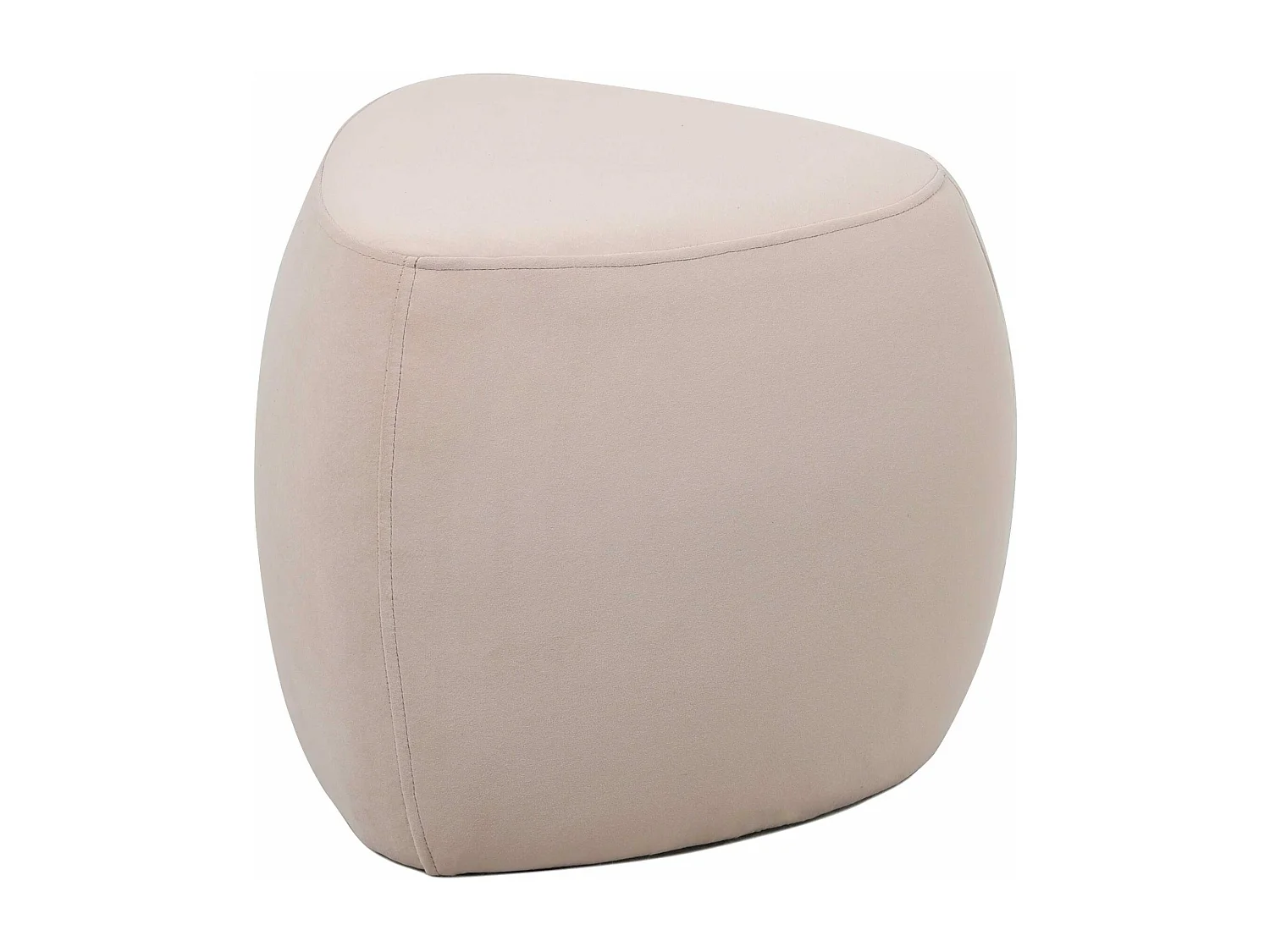 Pouf triangolare grigio "Emma"