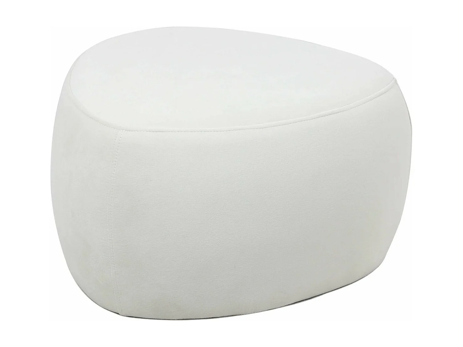 Pouf triangolare bianco "Emma"