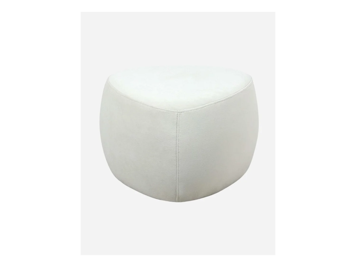 Pouf triangolare alto bianco "Emma"