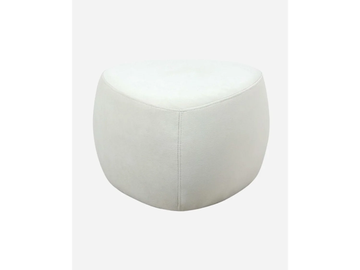 Pouf triangolare alto bianco "Emma"