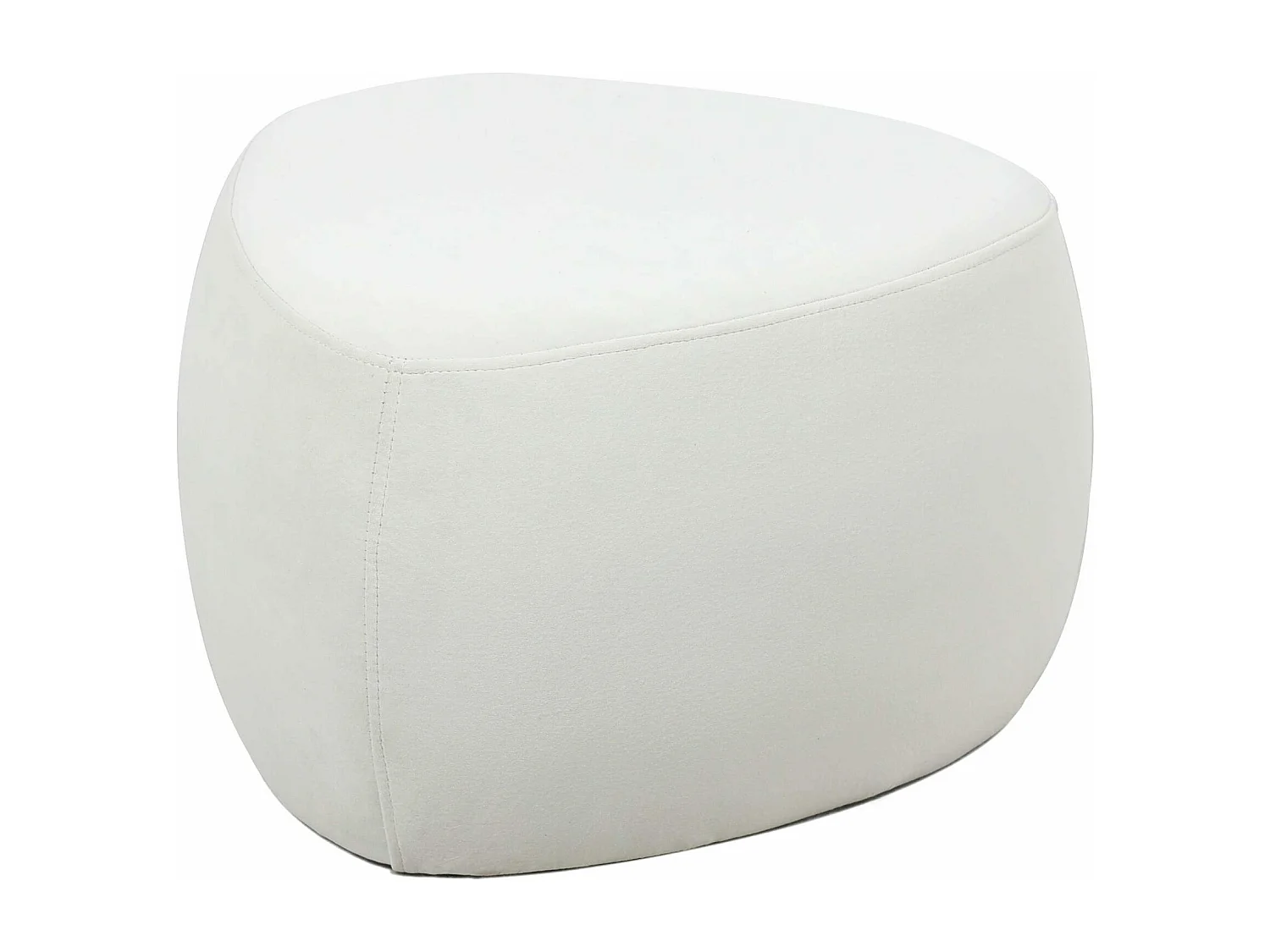 Pouf triangolare alto bianco "Emma"