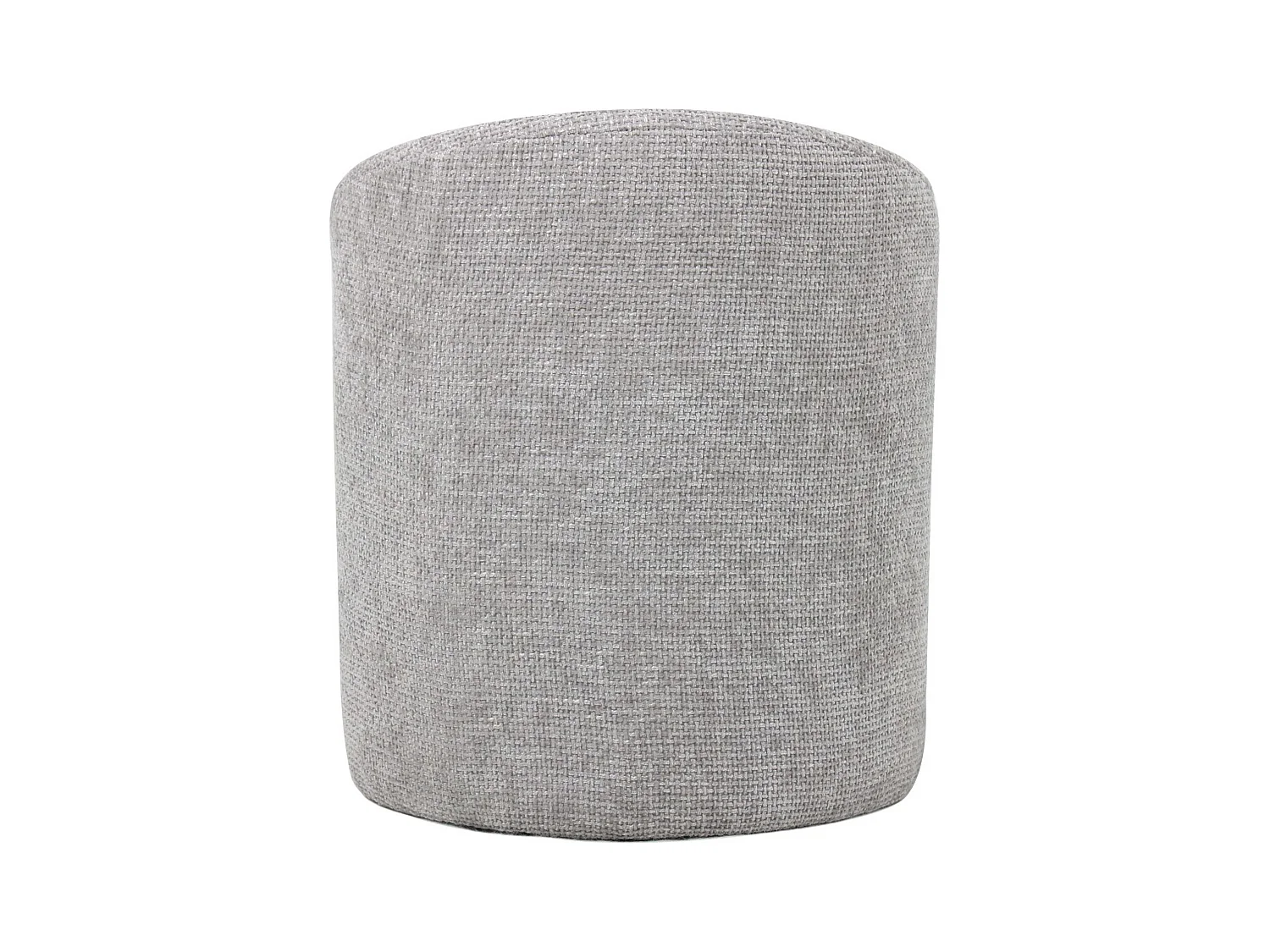 Pouf in tessuto grigio "Noa"