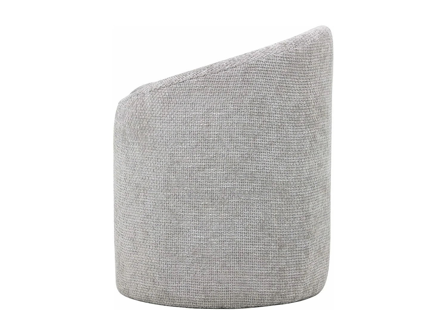 Pouf in tessuto grigio "Noa"