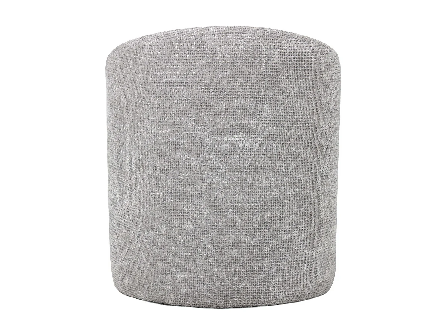 Pouf in tessuto grigio "Noa"