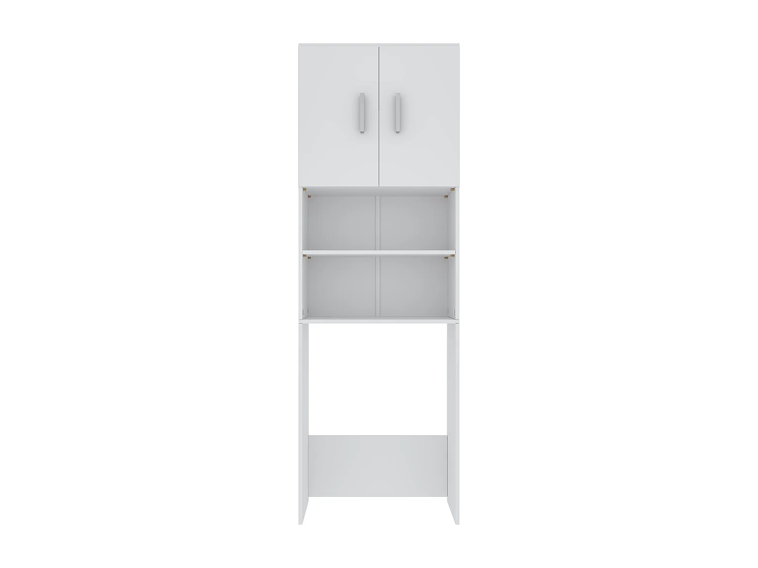 Mobile Sopra Lavatrice Asciugatrice Armadio Mobiletto Bagno Salvaspazio In Legno Armadietto Da Incasso A Colonna Con Ante Coprilavatrice 190 x 26 x 64 Cm Bianco