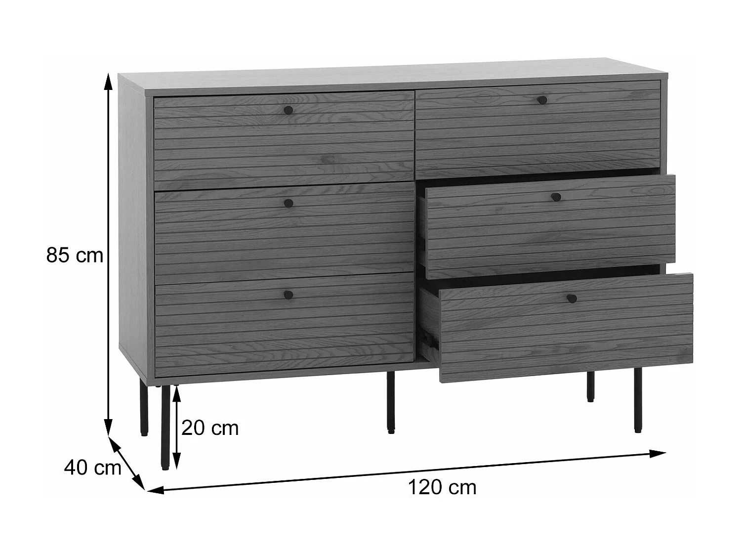 Commode MCW-N78,  naturel