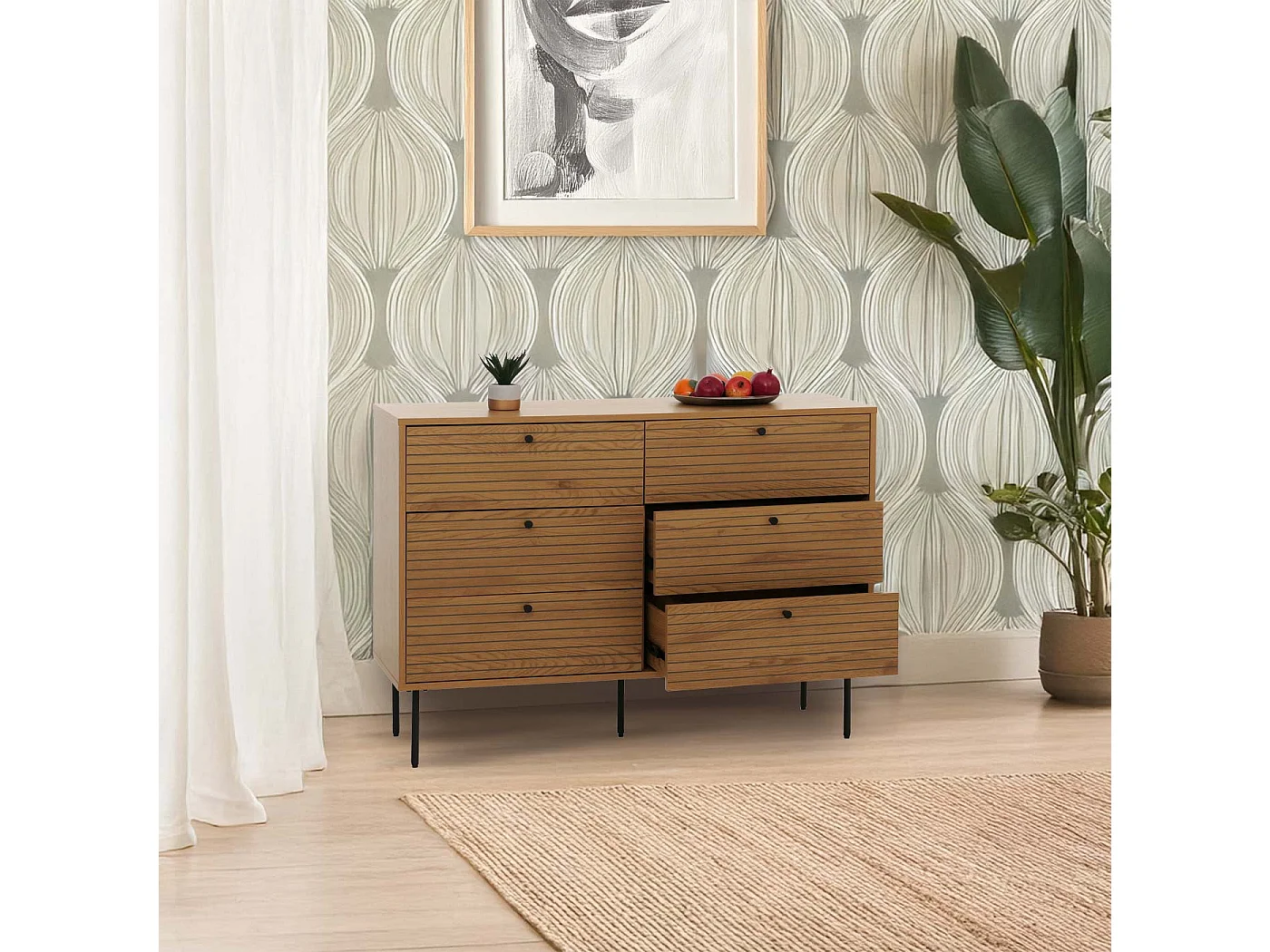 Commode MCW-N78,  naturel