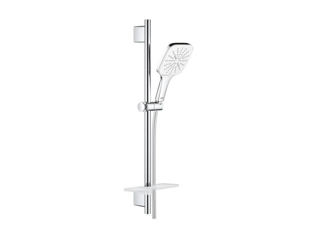 Duschset 3 Strahlen mit Stange GROHE Vitalio SmartActive 130 - Glänzend verchromt und langlebig