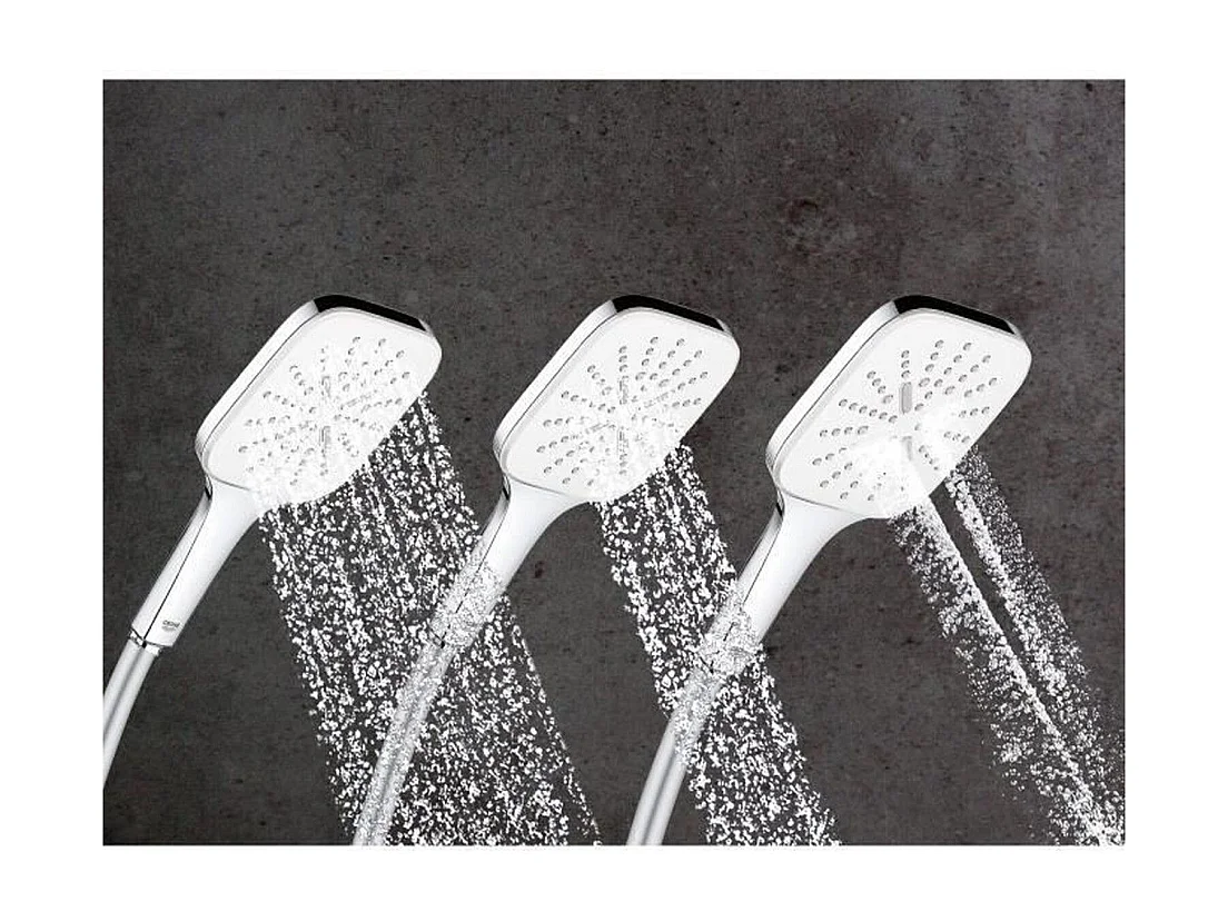 Duschset 3 Strahlen mit Stange GROHE Vitalio SmartActive 130 - Glänzend verchromt und langlebig