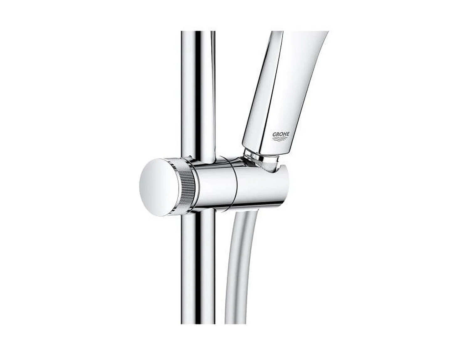 Duschset 3 Strahlen mit Stange GROHE Vitalio SmartActive 130 - Glänzend verchromt und langlebig