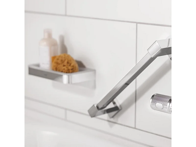 Tablette rectangle GROHE Start Cube + GROHE QuickGlue A2 pour access avec deux platines de fixation