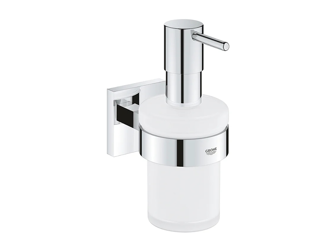 Distributeur de savon avec support GROHE Start Cube chromé