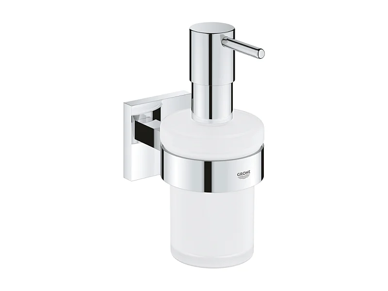 Distributeur de savon avec support GROHE Start Cube chromé
