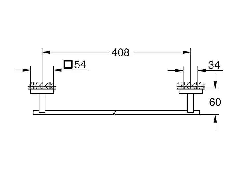 GROHE Start Cube toallero 45 cm cromado