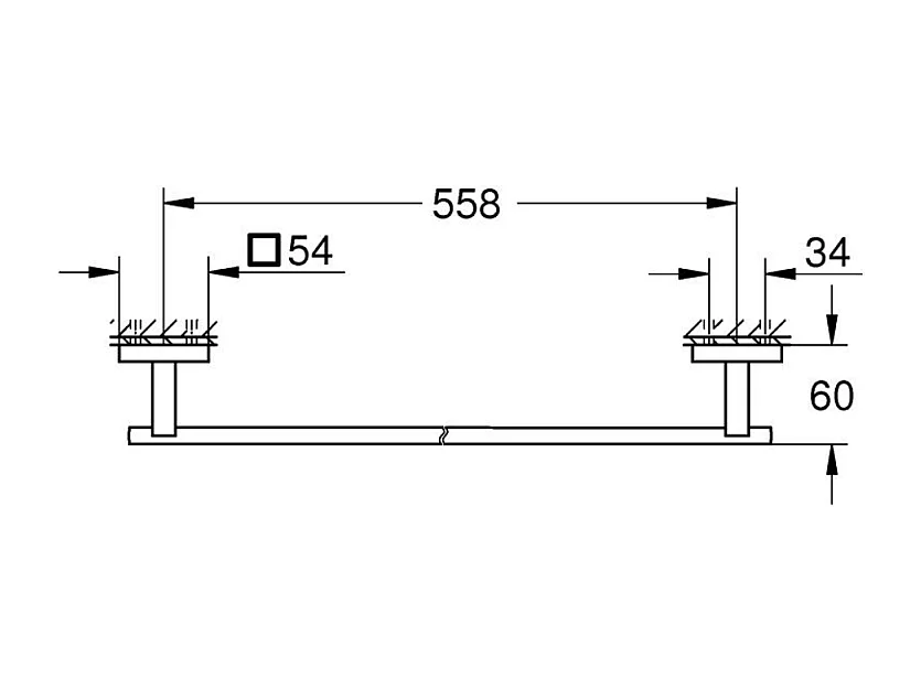 GROHE Start Cube toallero 60 cm cromado