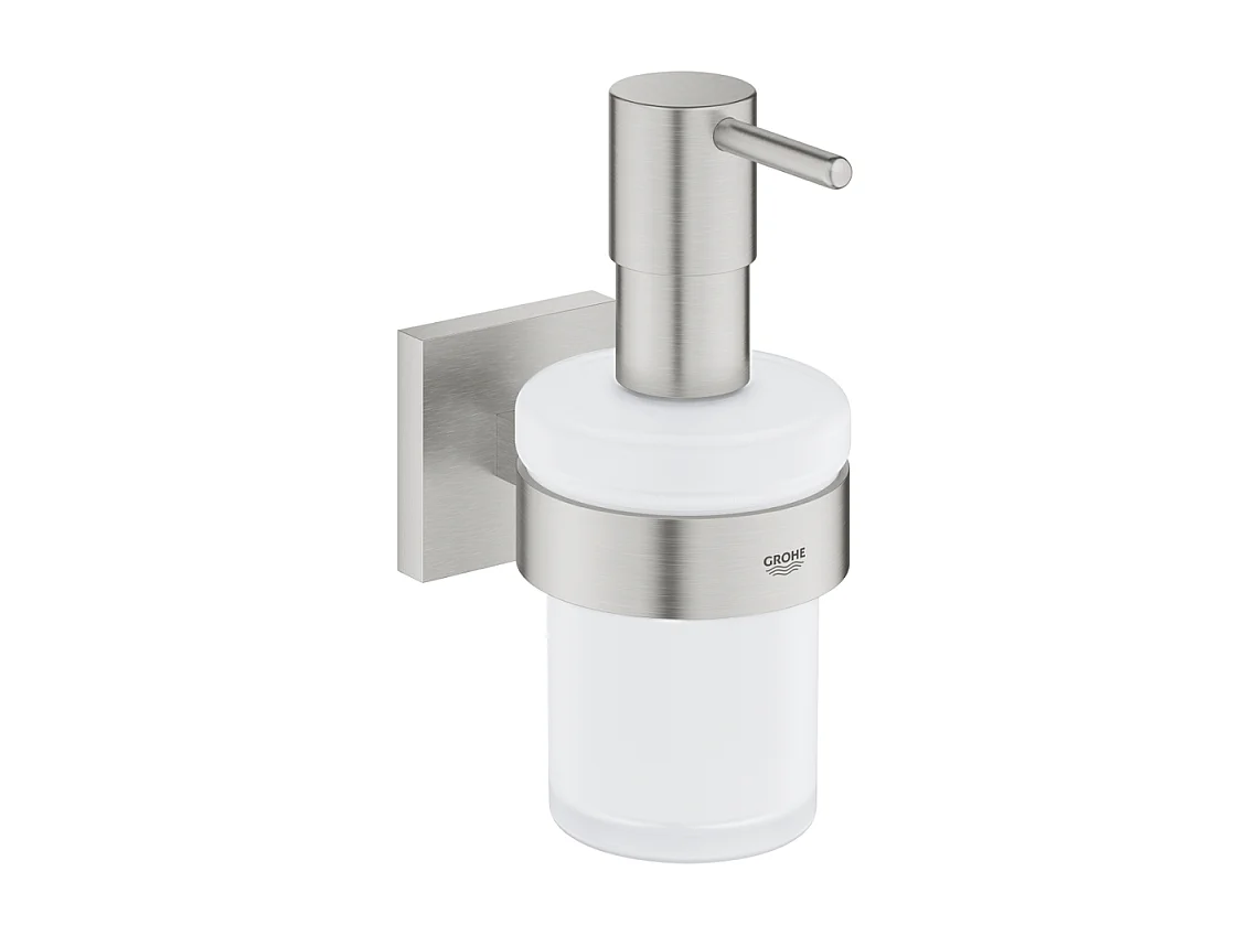 Dispensador de jabón con soporte GROHE Start Cube Supersteel