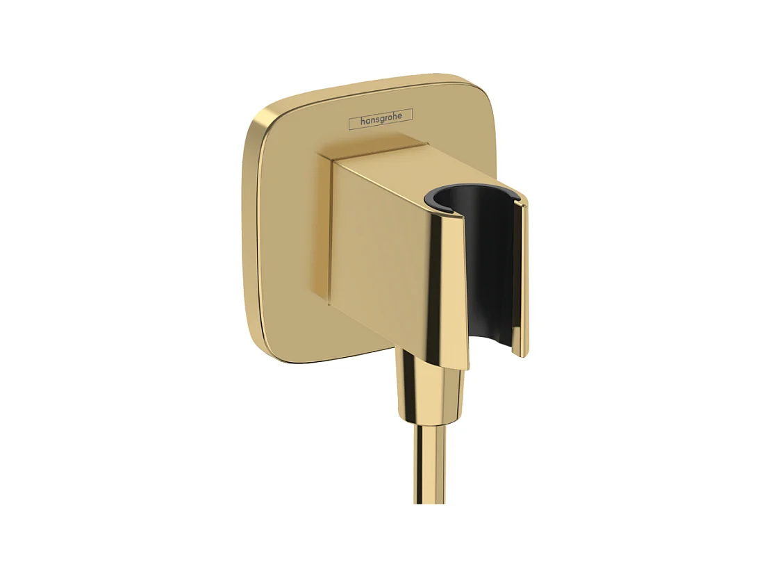 Support de douchette HANSGROHE FixFit Q Aspect doré poli