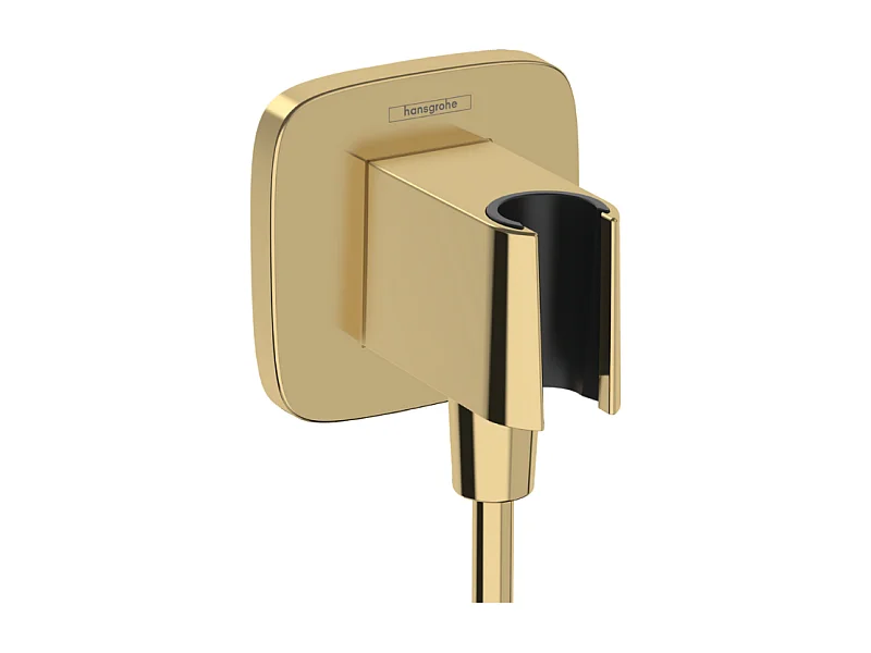 Support de douchette HANSGROHE FixFit Q Aspect doré poli