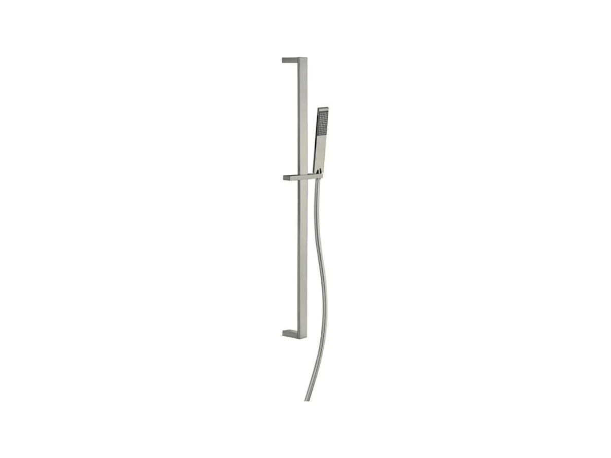 PAINI Douchette 1 jet Dax avec barre de douche gris acier