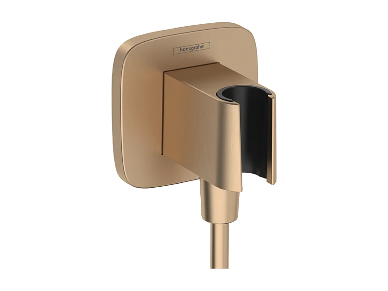 Support de douchette HANSGROHE FixFit Q Bronze brossé