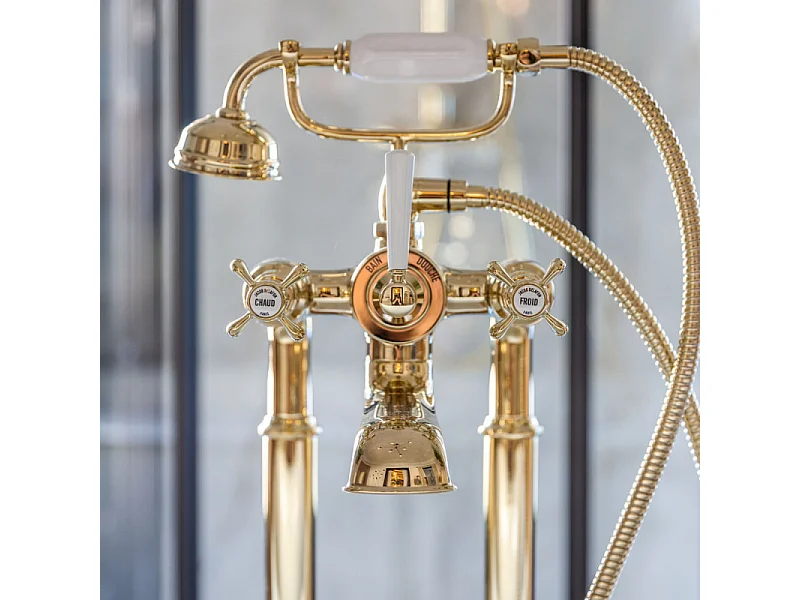 Flexible anti torsion 150 cm JACOB DELAFON métal or beige