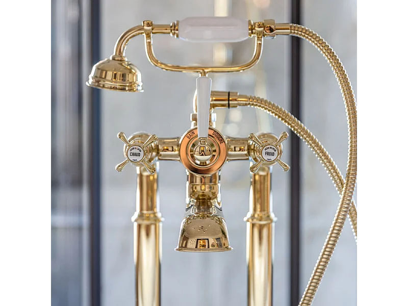 Flexible anti torsion 150 cm JACOB DELAFON métal or beige