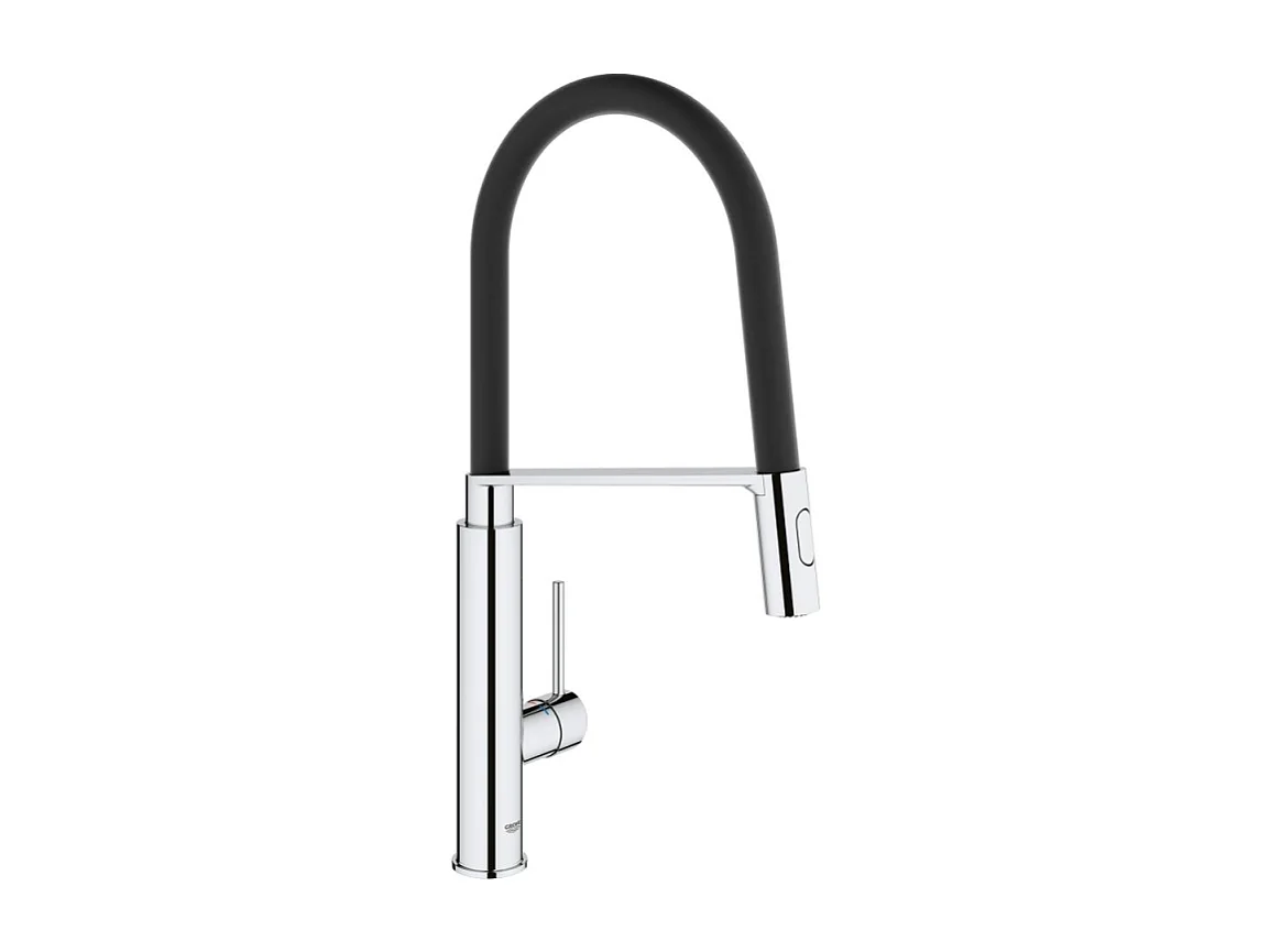 Evier 100 x 51 cm VILLEROY ET BOCH Architectura 60 Blanc + Robinet cuisine GROHE Concetto