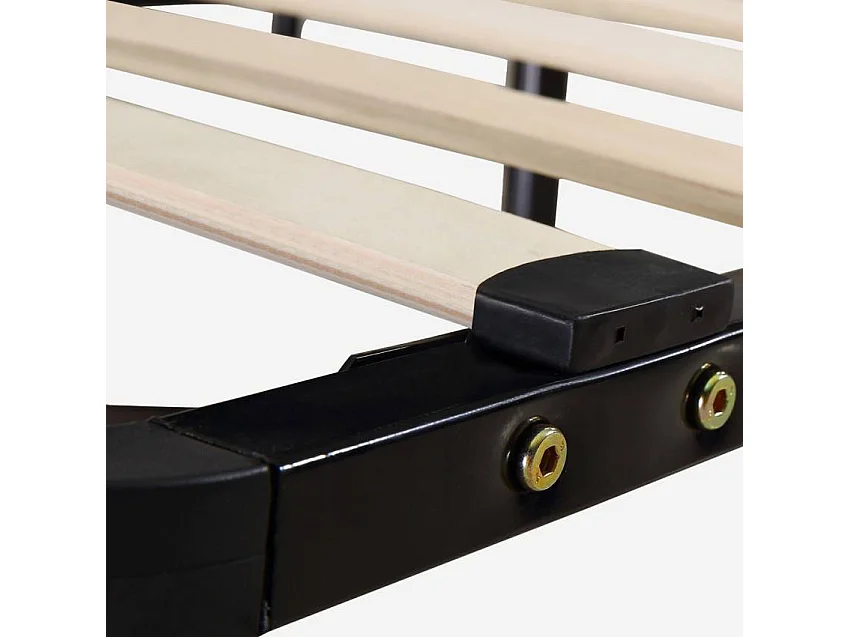 Rete a doghe in legno e acciaio 120x190cm una piazza e mezza Bruma