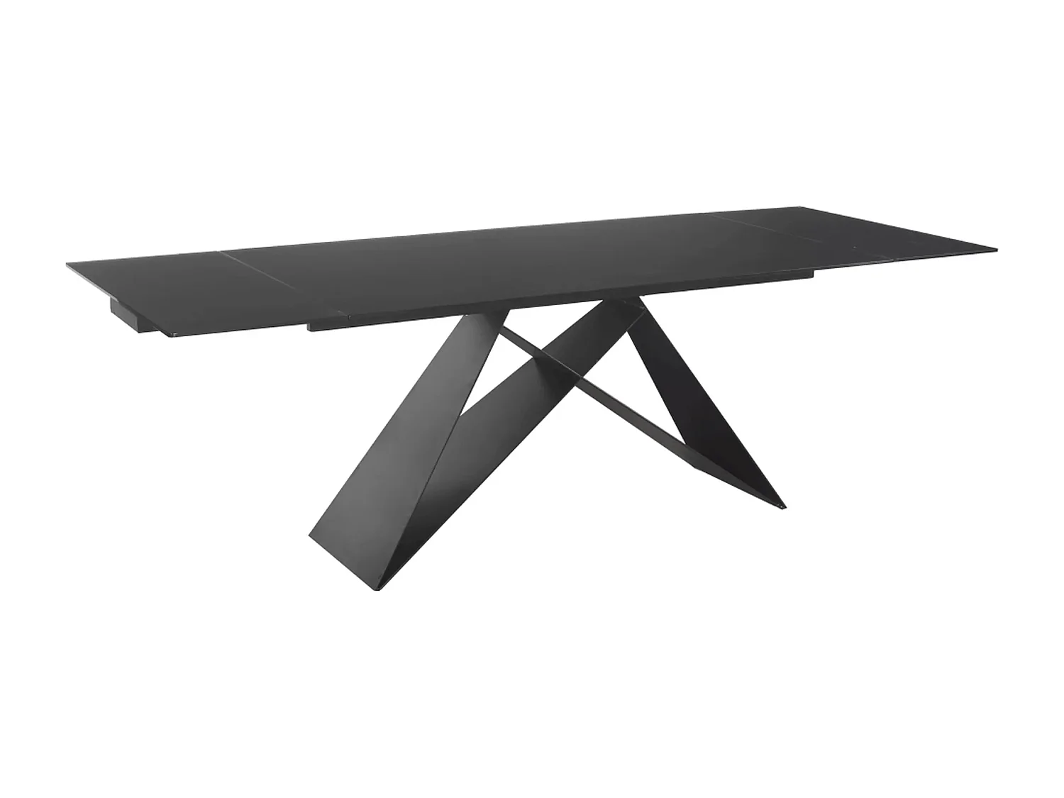 Table à manger  Westin Ossido (90x160-240)/Céramique/Noir