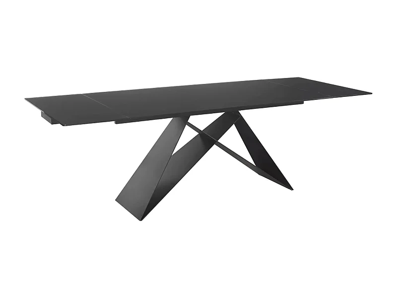 Table à manger  Westin Ossido (90x160-240)/Céramique/Noir