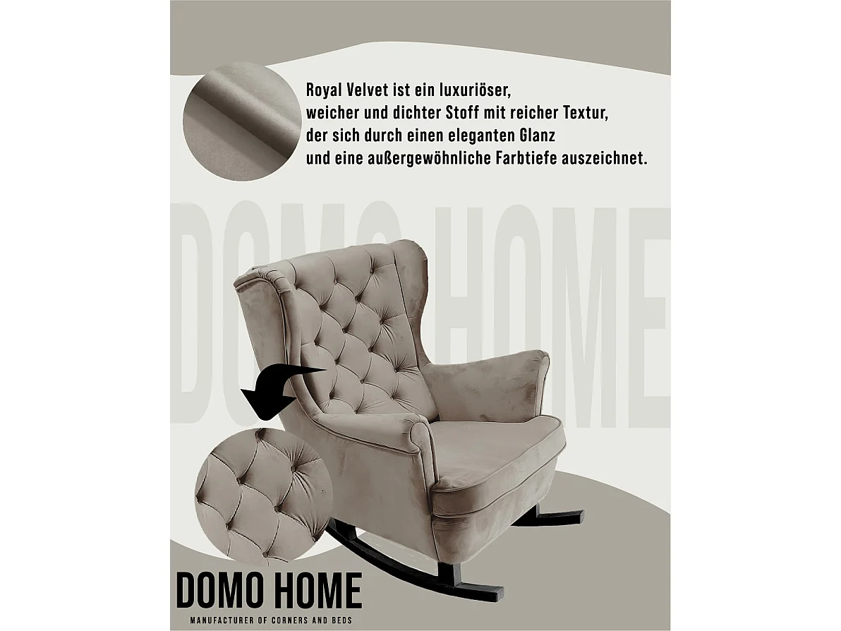 Fauteuil Relax avec accoudoirs et siège rembourré, fauteuil de salon, 102x81x95cm Gris_29843