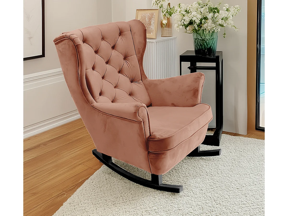 Relaxfauteuil met Gestoffeerde Zitting en Armleuningen, TV Fauteuil 102x81x95cm Poederroze_29831