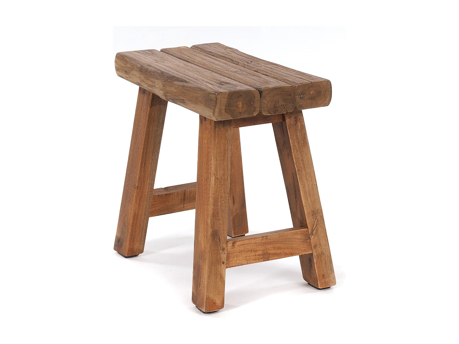 TABOURET RUSTIQUE Bois de recyclage massif couleurs naturelles