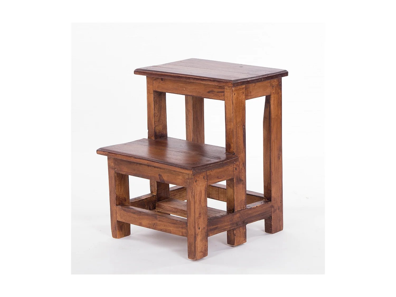 TRITTLEITER STEP 2 Stufen, Massivholz naturfarben