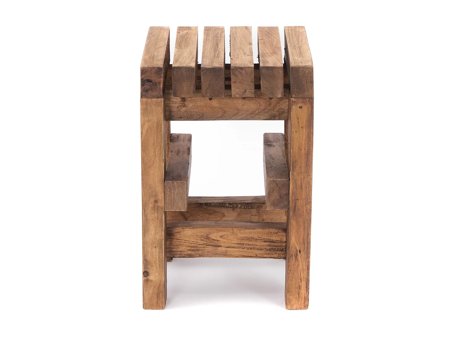TABOURET Tetris Bois massif en acajou