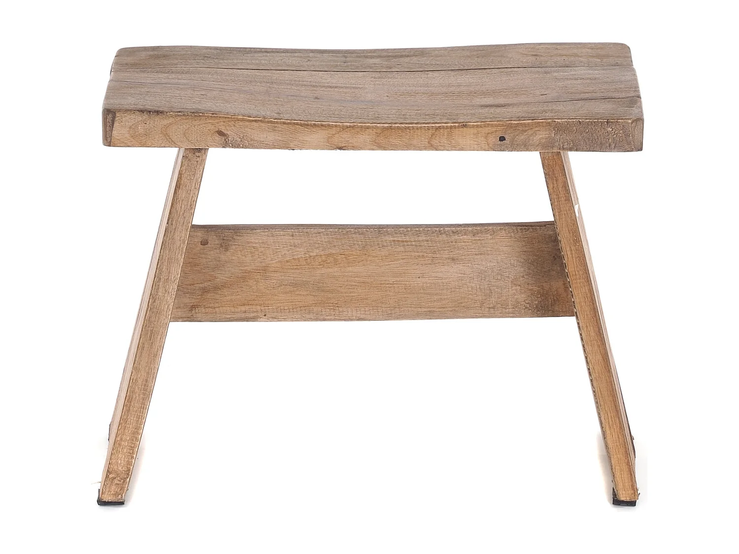 BANCETTE SCHEMEL Bois de recyclage massif naturel-brun