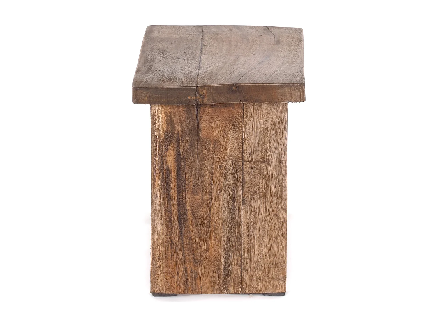 BANCETTE SCHEMEL Bois de recyclage massif naturel-brun