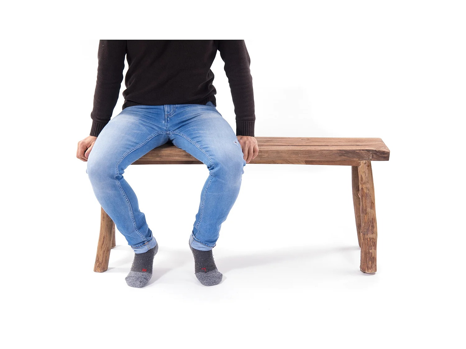 BANC Malu 120 Teck massif couleurs naturelles