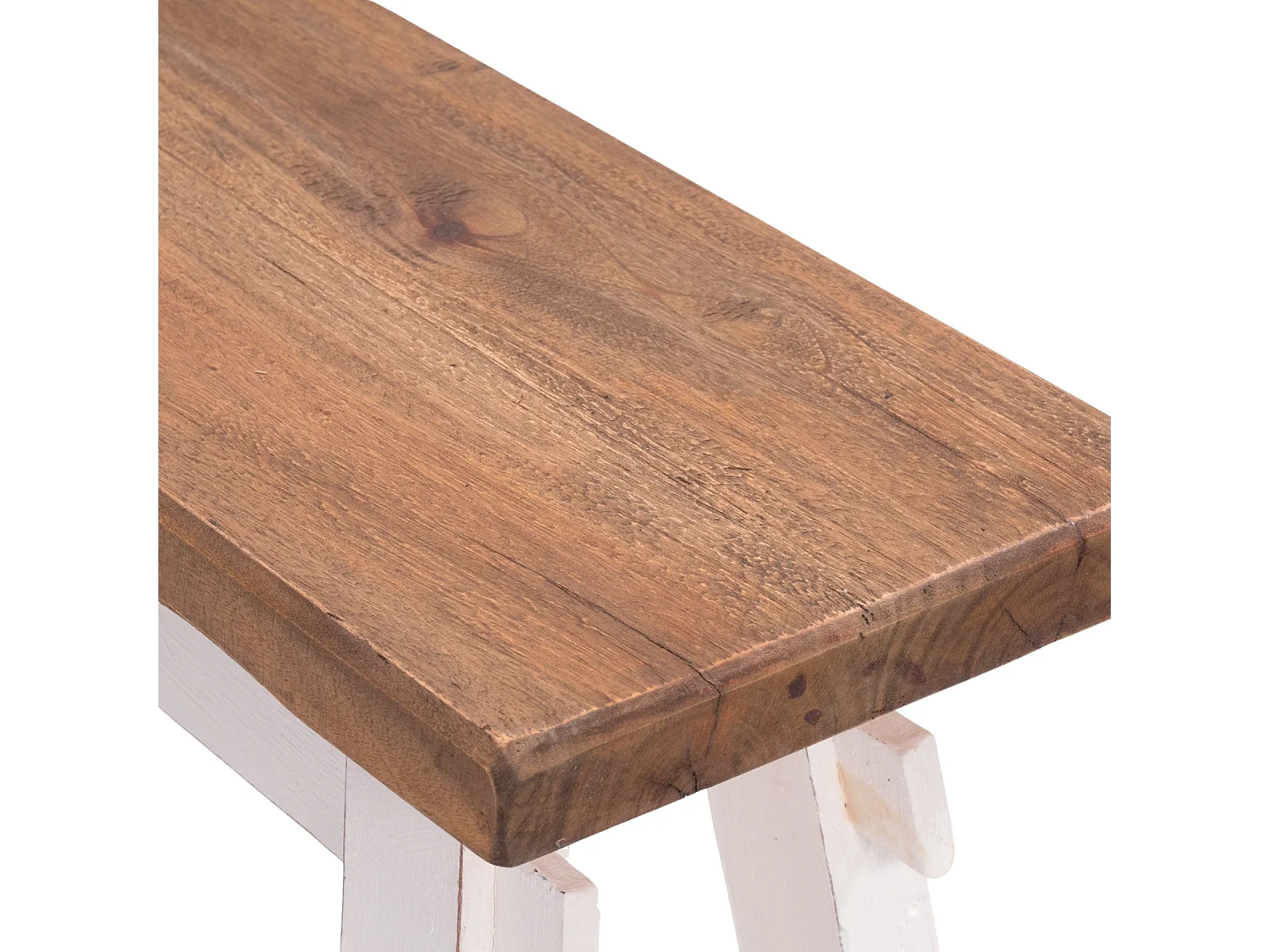 SITZBANK  East 118 Mahagoni Recyclingholz massiv 06 weiß-landhaus