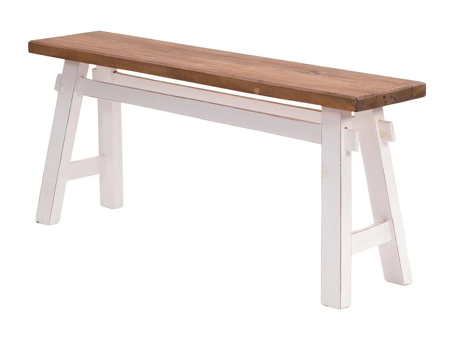 SITZBANK  East 118 Mahagoni Recyclingholz massiv 06 weiß-landhaus