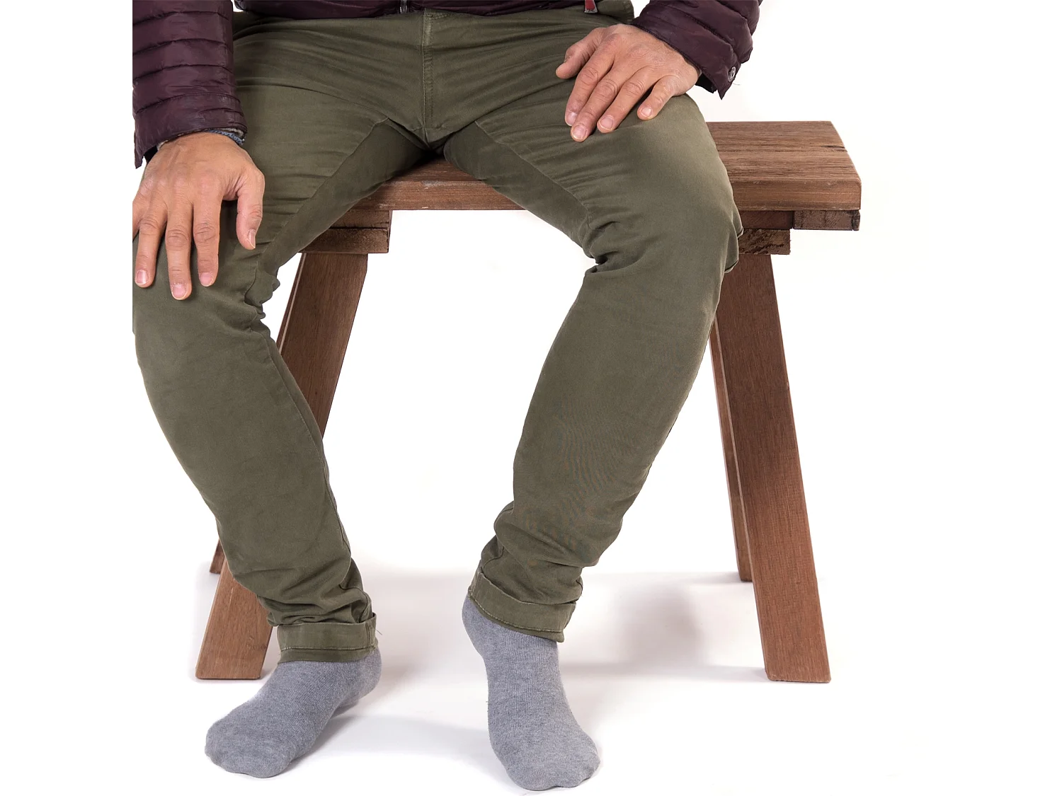 TABOURET Bellagio Bois massif couleurs naturelles