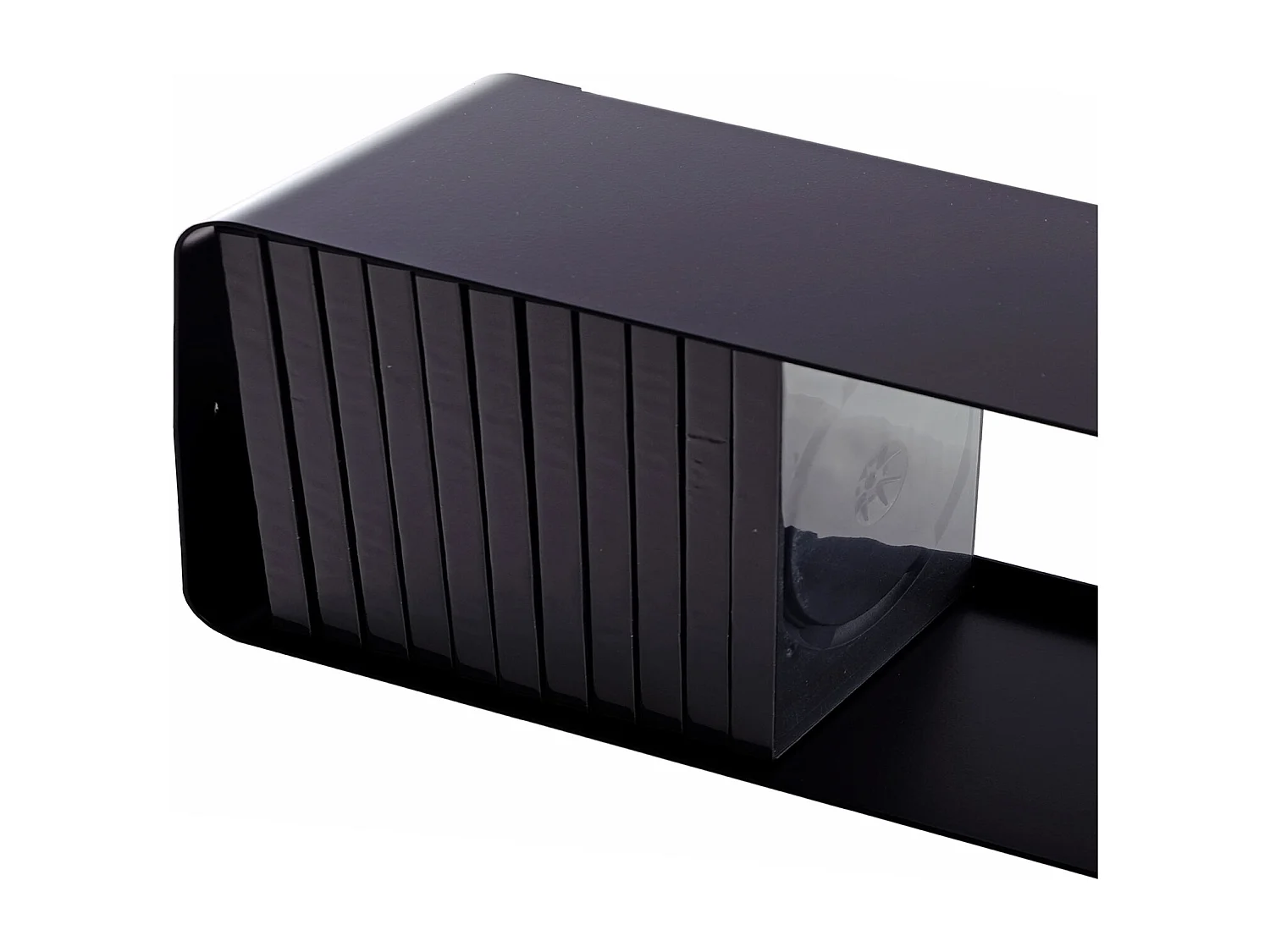 ÉTAGÈRE À CD Cube 80 Métal, design de salon schwarz
