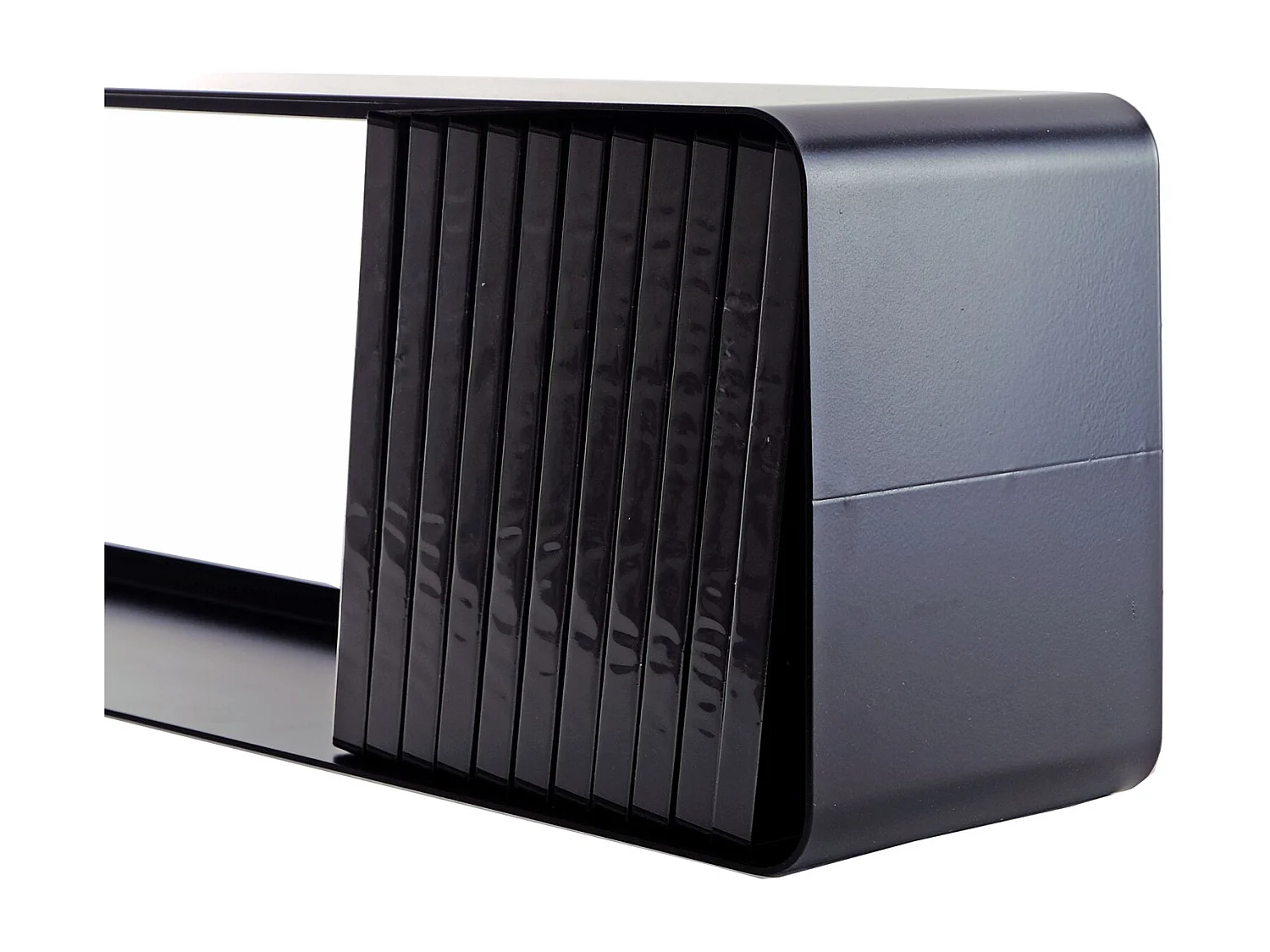 DVD &  BLU-RAY REGAL  CUBE 120 Metall, Lounge Design schwarz