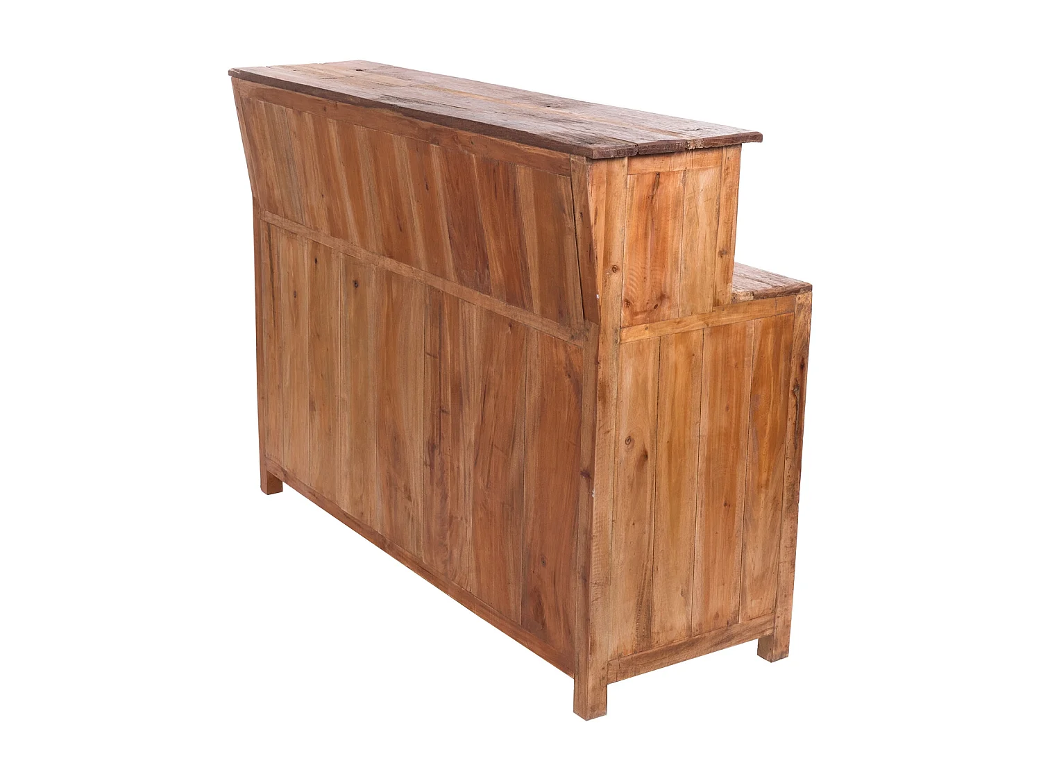 BARSCHRANK  PUREWOOD Recyclingholz massiv, Vintage-Look 08 honigfarben gewachst