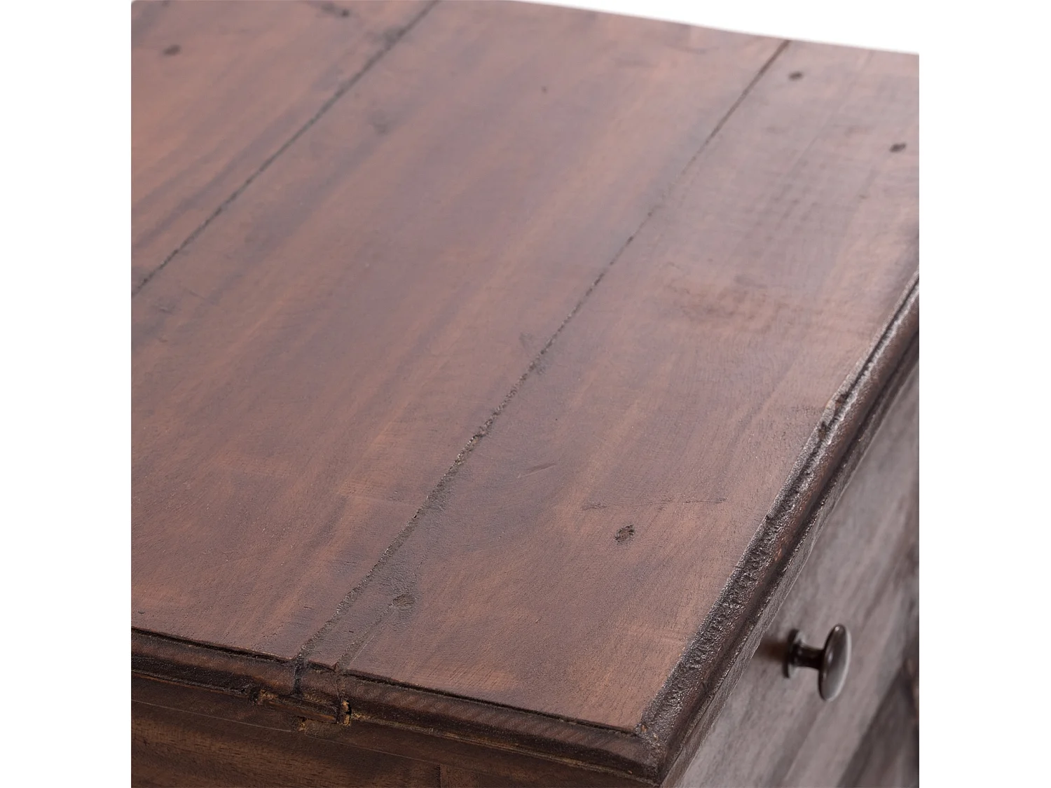 TABLE DE TÉLÉPHONE NAPOLÉON 64 Bois massif en acajou, avec tiroir 02 hellbraun