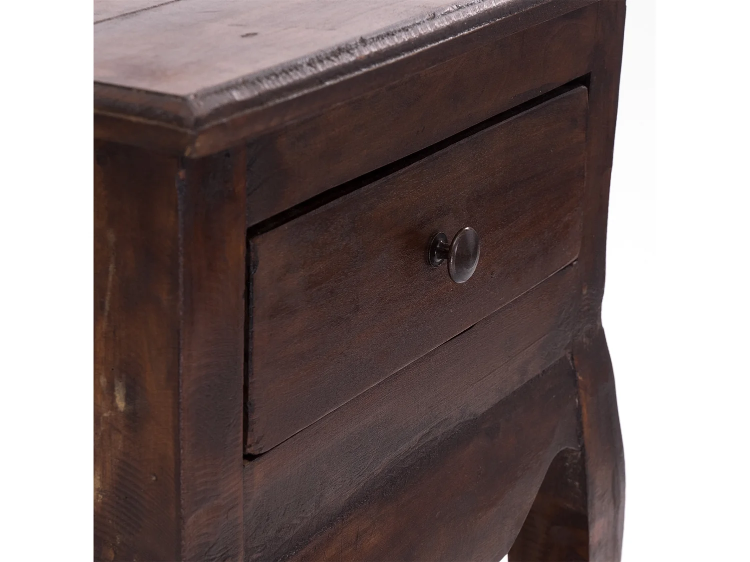 TABLE DE TÉLÉPHONE NAPOLÉON 64 Bois massif en acajou, avec tiroir 02 hellbraun