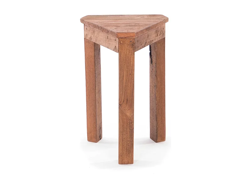 ECK-BEISTELLTISCH Milo Mahagoni Holz, dreieckig naturfarben