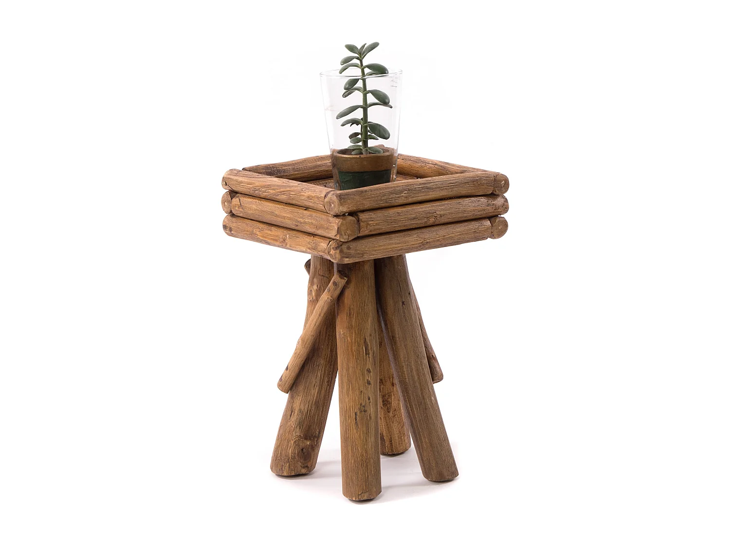 BLUMENTISCH Twist Teakholz